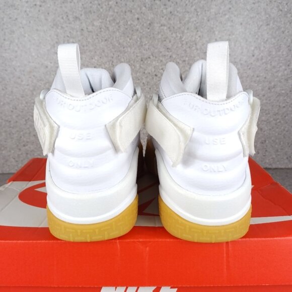 Nike Air Raid Outdoor Hardtop White  Basketball Sneakers Mens 8 or 8.5 S…